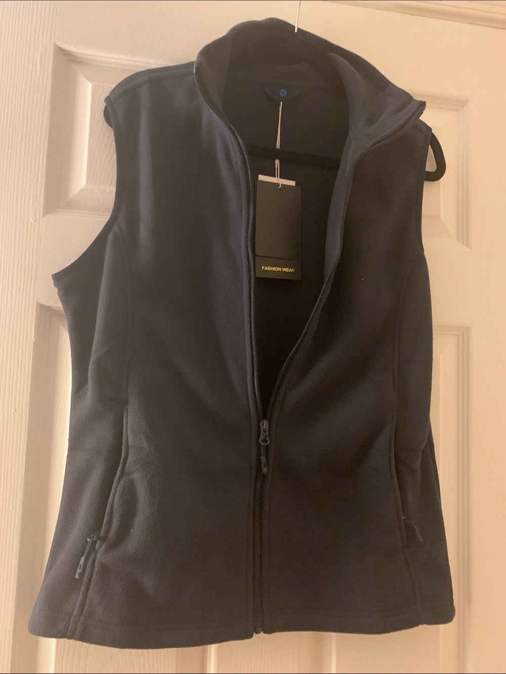 Women’s Navy Fleece Vest